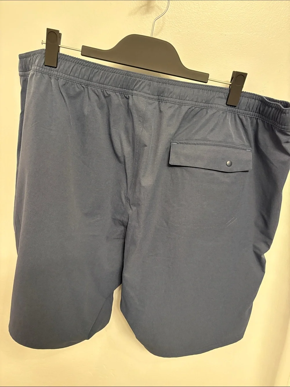 Navy Blue Athletic Drawstring Shorts